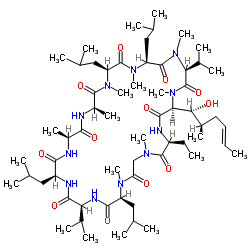 CYCLOSPORINE RESOLUTION MIXTURE structure, CAS 108027-45-8