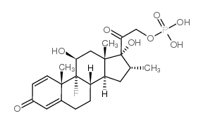 DexaMethasone Phosphate structure, CAS 312-93-6