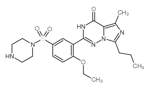Desethyl vardenafil structure, CAS 448184-46-1