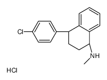 rac-cis-3-Dechloro Sertraline Hydrochloride structure, CAS 79559-98-1