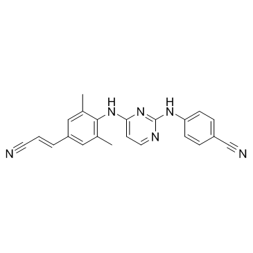 Rilpivirine structure, CAS 500287-72-9