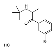 Bupropion Hydrochloride Related Compound B (15 mg) (2-(tert-butylamino)-3'-bromopropiophenone hydrochloride) structure, CAS 1049718-43-5