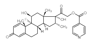 DEXAMETHASONE ISONICOTINATE structure, CAS 2265-64-7