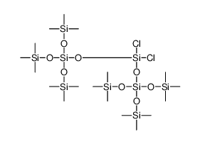 Bis(tris(trimethylsiloxy)siloxy)dichlorosilane structure, CAS 137928-21-3
