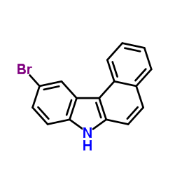 10-Bromo-7H-benzo[c]carbazole structure, CAS 1698-16-4