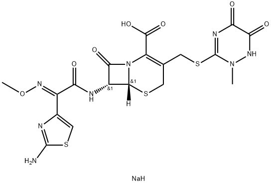 Ceftriaxone SodiuM E-IsoMer structure, CAS 97164-54-0