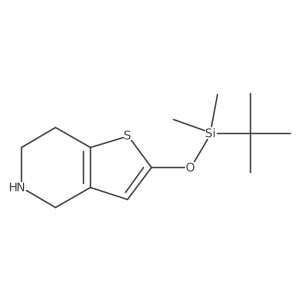 2-((TERT-BUTYLDIMETHYLSILYL)OXY)-4,5,6,7-TETRAHYDROTHIENO[3,2-C]PYRIDINE structure, CAS 178688-32-9