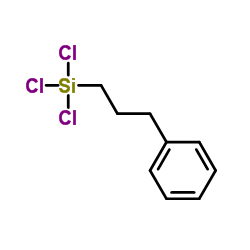3-phenylpropyltrichlorosilane structure, CAS 13617-40-8