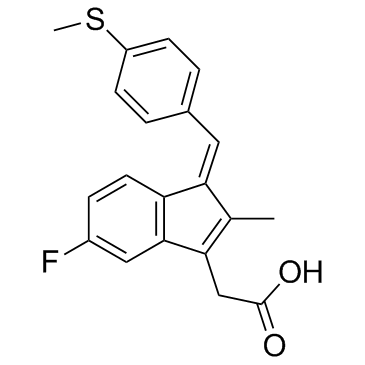 SULINDAC SULFIDE structure, CAS 49627-27-2