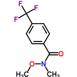 N-Methoxy-N-methyl-4-(trifluoromethyl)benzamide structure, CAS 116332-61-7