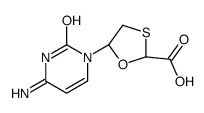 (2R-cis)-5-(4-aMino-2-oxo-1(2H)-pyriMidinyl)-1,3-oxathiolane-2-carboxylic Acid structure, CAS 173829-09-9