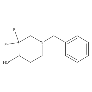 (R)-1-benzyl-3,3-difluoropiperidin-4-ol structure, CAS 2375653-11-3