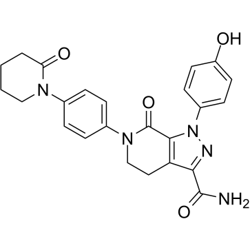 O-Desmethyl Apixaban structure, CAS 503612-76-8
