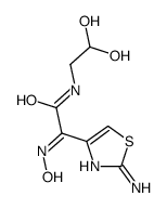 (Z)-2-(2-Aminothiazol-4-yl)-N-(2,2-dihydroxyethyl)-2-(hydroxyimino)acetamide structure, CAS 178422-40-7