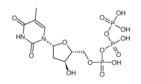 thymidine 5'-(tetrahydrogen triphosphate) structure, CAS 365-08-2