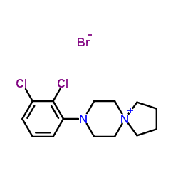8-Aza-5-azoniaspiro[4.5]decane, 8-(2,3-dichlorophenyl)-, bromide (1:1) structure, CAS 795313-24-5