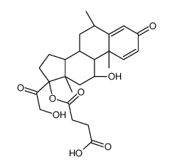 methylprednisolone 17-hemisuccinate structure, CAS 77074-42-1