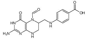 5-formyl-5,6,7,8-tetrahydropteroic acid structure, CAS 4349-43-3