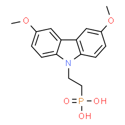 2-(3,6-Dimethoxycarbazol-9-yl)ethylphosphonic acid structure, CAS 2377770-18-6