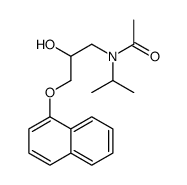 Propranolol N-Acetyl Impurity structure, CAS 2007-11-6