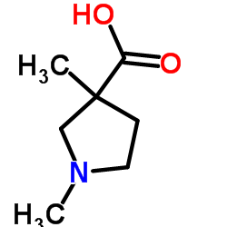 3-diMethylpyrrolidine-3-carboxylic acid structure, CAS 912771-28-9
