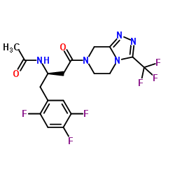 7-[(3R)-3-[(N-Acetyl)AMino]-1-oxo-4-(2,4,5-trifluorophenyl)butyl]-5,6,7,8-tetrahydro-3-(trifluoroMethyl)-1,2,4-triazolo[4,3-a]pyrazine structure, CAS 1379666-94-0