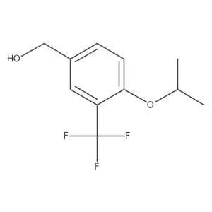 4-(1-Methylethoxy)-3-(trifluoromethyl)benzenemethanol structure, CAS 1215118-92-5