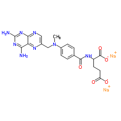 Sodium methotrexate structure, CAS 7413-34-5