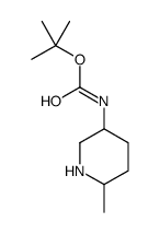 tert-Butyl 6-methylpiperidin-3-ylcarbamate structure, CAS 1150618-39-5