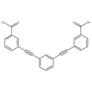 3,3'-(1,3-phenylenebis(ethyne-2,1-diyl))dibenzoic acid structure, CAS 1224935-34-5