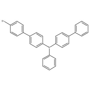 N-([1,1'-biphenyl]-4-yl)-4'-bromo-N-phenyl-[1,1'-biphenyl]-4-amine structure, CAS 912638-09-6