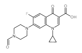 Formyl Ciprofloxacin structure, CAS 93594-39-9
