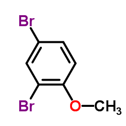 2,4-dibromoanisole structure, CAS 21702-84-1