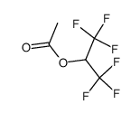Hexafluoroisopropyl acetate structure, CAS 6919-79-5