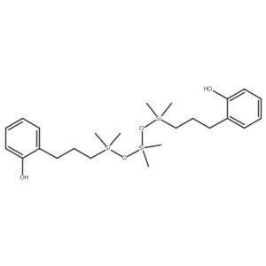Phenol terminated modified silicone oil structure, CAS 158167-48-7