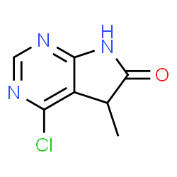 4-Chloro-5-methyl-5H-pyrrolo[2,3-d]pyrimidin-6(7H)-one structure, CAS 1226804-06-3