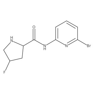 2-Pyrrolidinecarboxamide, N-(6-bromo-2-pyridinyl)-4-fluoro-, (2S,4R)- structure, CAS 1903745-21-0