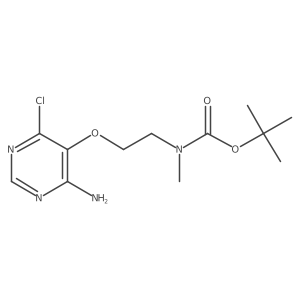 tert-butyl 2-(4-amino-6-chloropyrimidin-5-yloxy)ethylmethylcarbamate structure, CAS 1787294-51-2