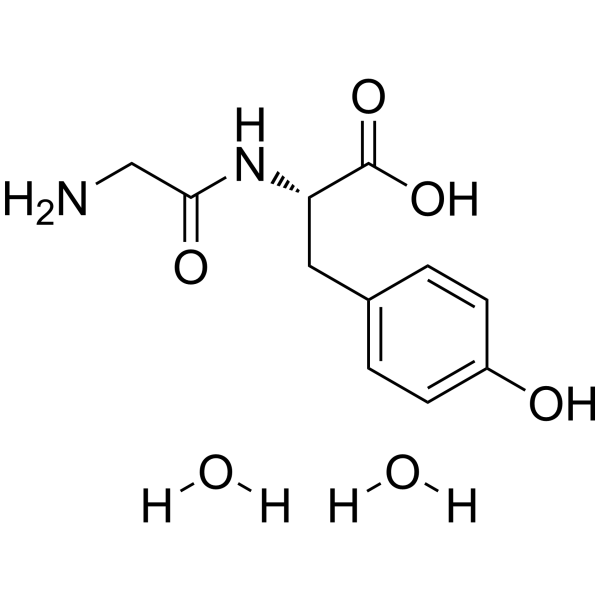 GLYCYL TYROSINE structure, CAS 39630-46-1
