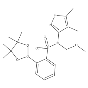 N-(4,5-dimethylisoxazol-3-yl)-N-(methoxymethyl)-2-(4,4,5,5-tetramethyl-1,3,2-dioxaborolan-2-yl)benzenesulfonamide structure, CAS 415697-56-2
