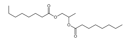 propylene di(octanoate) structure, CAS 7384-98-7