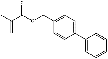 2-Propenoic acid, 2-methyl-, [1,1'-biphenyl]-4-ylmethyl ester structure, CAS 54954-91-5