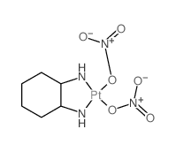 Platinum, (1,2-cyclohexanediamine-N,N')dinitrato-,(sp-4-2, 1R-trans)- structure, CAS 66900-68-3