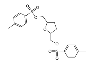 (tetrahydrofuran-2,5-diyl)bis(methylene) bis(4-methylbenzenesulfonate) structure, CAS 165879-74-3