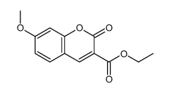 Ethyl 7-methoxy-2-oxo-2H-chromene-3-carboxylate structure, CAS 6093-72-7