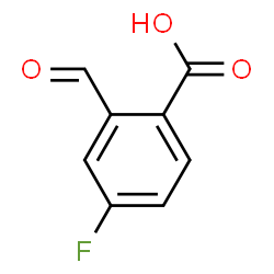 4-fluoro-2-formylbenzoic acid structure, CAS 1186047-15-3
