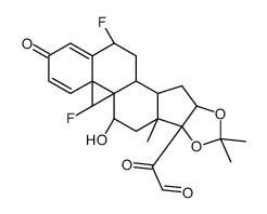 Fluocinolone Acetonide-21-aldehyde structure, CAS 13242-30-3
