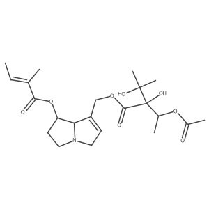 L-threo-Pentitol, 1,5-dideoxy-2-C-methyl-3-C-[[[(1R,7aR)-2,3,5,7a-tetrahydro-1-[[(2Z)-2-methyl-1-oxo-2-buten-1-yl]oxy]-1H-pyrrolizin-7-yl]methoxy]carbonyl]-, 4-acetate structure, CAS 78184-80-2