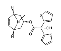rel-(1R,3S,5S)-8-Methyl-8-azabicyclo[3,2,1]oct-6-en-yl-2-hydroxy-2,2-dithiophen-2-yl acetate structure, CAS 136310-66-2