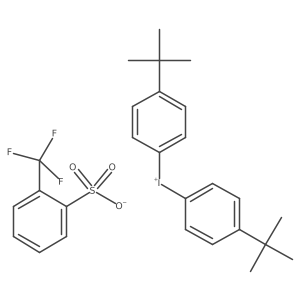 di(4-t-butyl)phenyliodonium 2-trifluoromethylbenzenesulfonate structure, CAS 229325-98-8